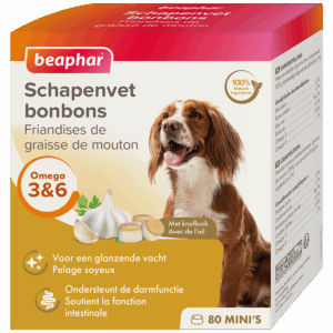 Beaphar Mini Schapenvet Bonbons knoflook 245 g